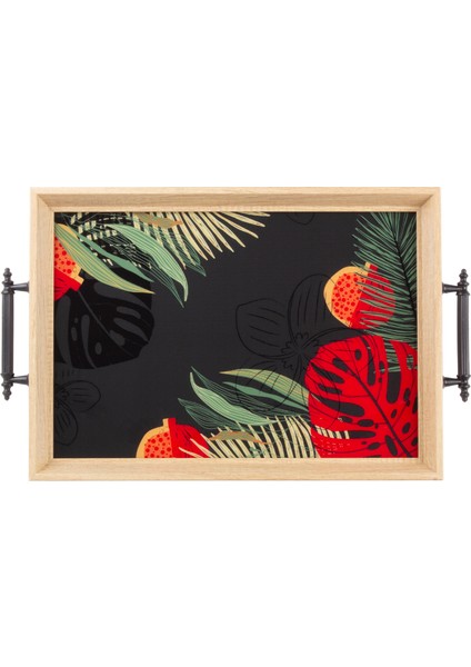 Luma Dikdörtgen Çay Kahve Cam Sunum Tepsisi 31x45cm modelleri