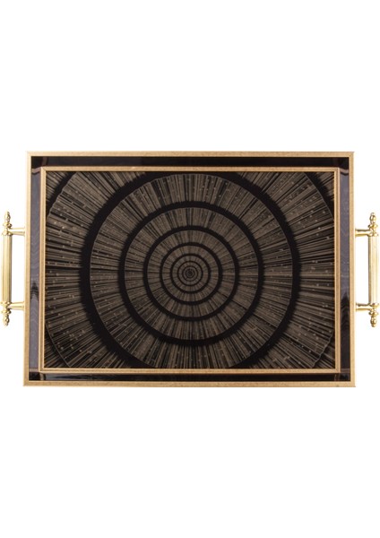 Spira Dikdörtgen Çay Kahve Cam Sunum Tepsisi 31x45cm modelleri