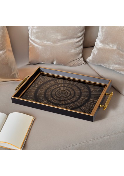 Spira Dikdörtgen Çay Kahve Cam Sunum Tepsisi 31x45cm fırsatları