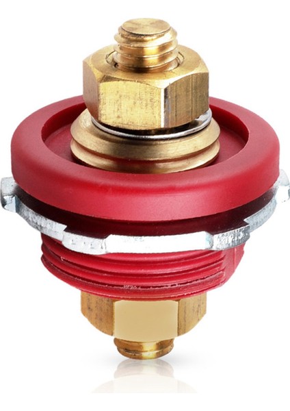 3/8 Saplama Uzaktan Akü Güç Bağlantı Bağlantısı Ağır Hizmet Tipi 24V Direk Terminali Kiti Araba Kamp Karavan Kamyon Tekne Kırmızı (Yurt Dışından)