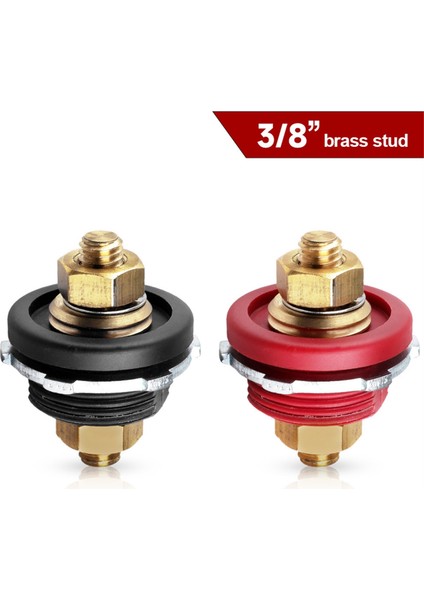 3/8 Saplama Uzaktan Akü Güç Bağlantı Bağlantısı Ağır Hizmet Tipi 24V Direk Terminali Kiti Araba Kamp Karavan Kamyon Tekne Kırmızı (Yurt Dışından) indirimleri