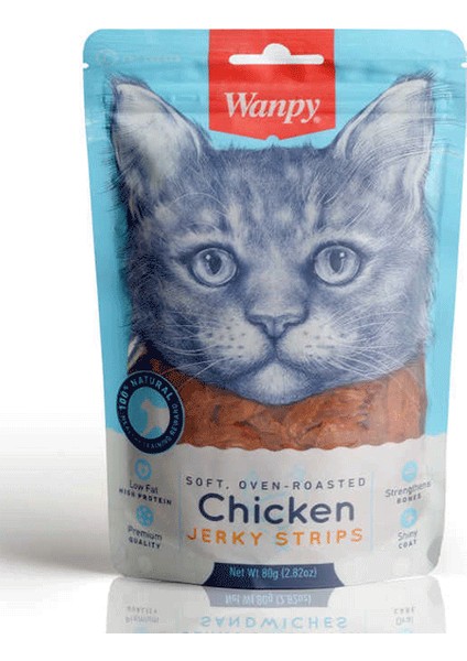 Gerçek Tavuk Fileto 80 gr CA-04S-01 Yumuşak Kedi Ödülü