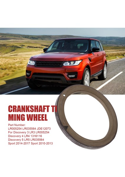 Land Rover Discovery 3, Lr3, 4, Lr4, 5, Lr5 Jaguar Xj, Xf Arka Yağ Keçesi Için Krank Mili Zamanlama Tekerleği JDE12073, LR005254, LR035564 (Yurt Dışından) fırsatları