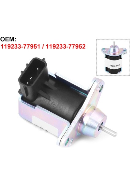Yanmar B30 ve VIO20 Motor Için 12V 119233-77951 Durdurma Solenoid Valfi 119233-77952 119285-77951 (Yurt Dışından) indirimleri