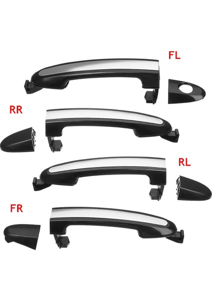 Abs Krom Ön Sağ Dış Kapı Kolu Kapağı Döşemesi 82651-2B010 826512B010 Hyundai Santa Fe 2007, 2008, 2009, 2010, 2011, 2012 (Yurt Dışından) fırsatları