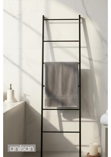 2'li Antrasit Greek El Havlusu - 50x90 Cm, 225 Gr, %100 Pamuk, Spa Ve Otel Havlusu, Günlük Kullanıma Uygun fiyatları