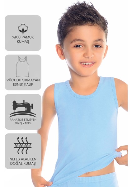 Premium 5’li Erkek Çocuk Atlet - Hediye Kutulu, %100 Pamuk, Ultra Yumuşak Kumaş, Rahat Kalıp, Etiketsiz ve Kaliteli Çocuk İç Giyim modelleri
