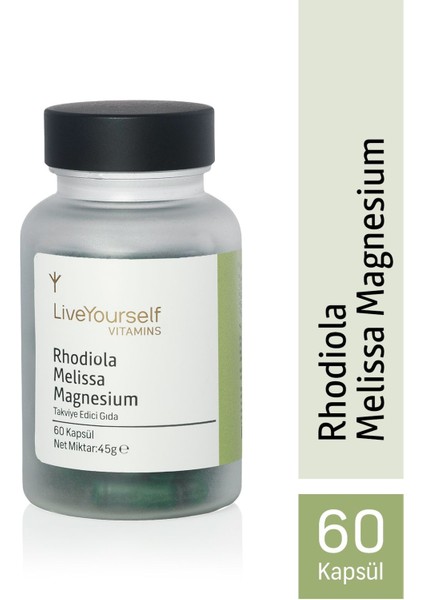 Rodiola Melissa & Magnezyum Içeren Bitkisel Takviye | 60 Kapsül fiyatları