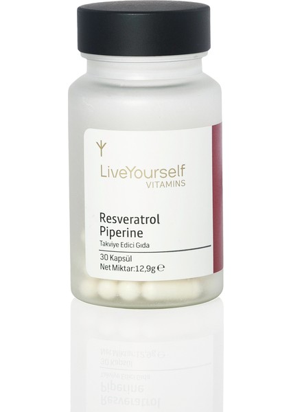 Resveratrol Piperine – Bitkisel Takviye | 30 Kapsül