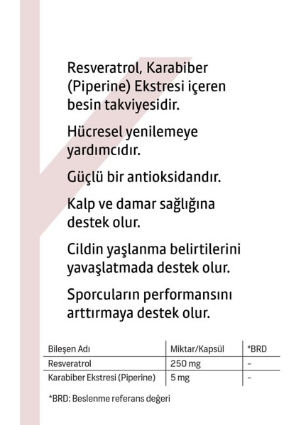 Resveratrol Piperine – Bitkisel Takviye | 30 Kapsül modelleri