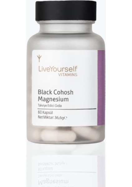Black Cohosh (Karayılan Otu) & Magnezyum – 60 Kapsül Bitkisel Takviye