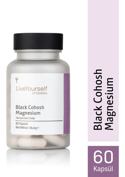 Black Cohosh (Karayılan Otu) & Magnezyum – 60 Kapsül Bitkisel Takviye fiyatları