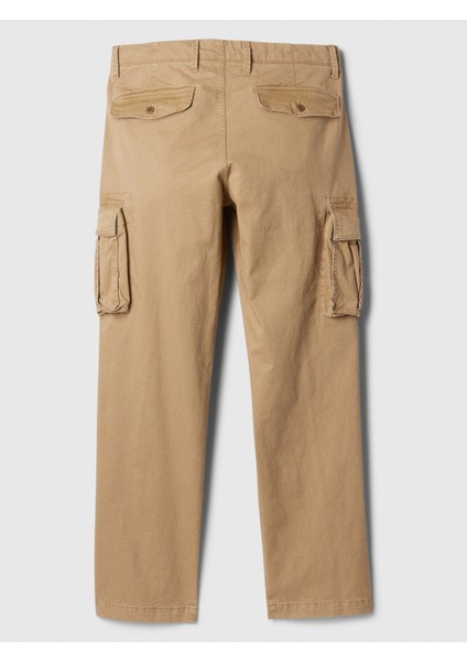 Erkek Bej GapFlex Straight Kargo Washwell™ Pantolon modelleri