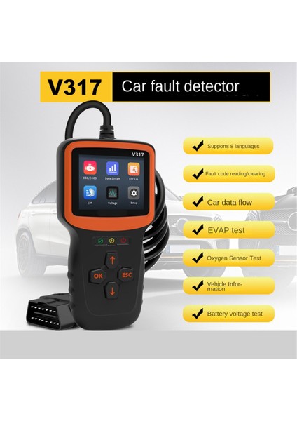 Obd2 Araç Arıza Tespit Cihazı V317 Motor Arıza Dedektörü Kod Okuma Kartı Obdıı Otomobil Arıza Tespiti Sıfırlama Temizle (Yurt Dışından) fırsatları
