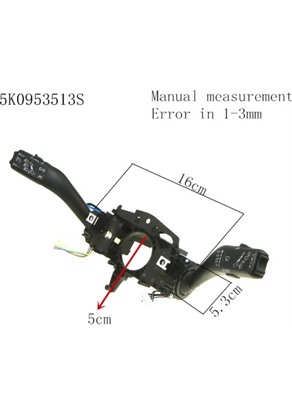 5K0953513S Vw Touran Golf Plus Mk6 Caddy Octavia Superb Için Seyir Kontrolü Dönüş Sinyali Silecek Kombinasyon Anahtarı (Yurt Dışından) fırsatları