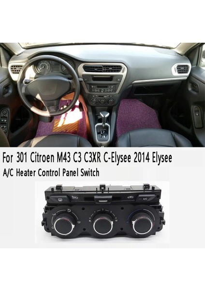 Peugeot 301 Citroen M43 C3 C3XR C-Elysee 2014 Elysee Için Araç Klima A/c Isıtıcı Kontrol Paneli Anahtarı 1610719780 (Yurt Dışından) fiyatları