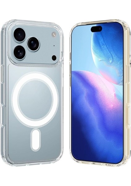 iPhone 17 Pro Max Magsafe Kılıf – Manyetik Halka Destekli Şeffaf Silikon Koruyucu modelleri