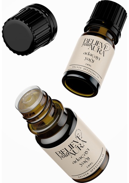 Adaçayı (Acı Elma) Yağı - %100 Saf ve Doğal Cilt ve Saç Bakım Yağı - Sage Oil - 10 ml