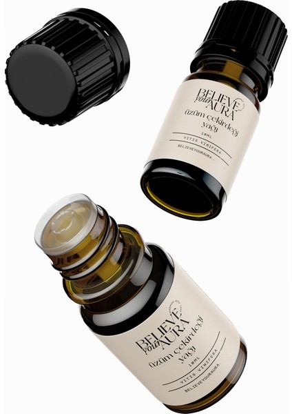 Üzüm Çekirdeği Yağı - %100 Saf ve Doğal Leke Karşıtı Cilt ve Saç Bakım Yağı - Grapeseed Oil - 10 ml