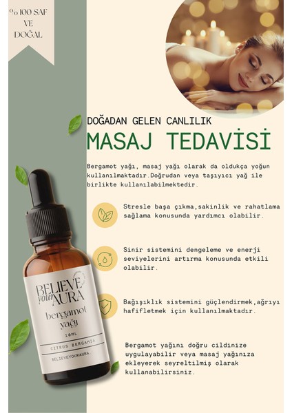 Bergamot Yağı - %100 Saf ve Organik Cilt ve Saç Bakım Yağı - Bergamot Oil - 10 ml modelleri