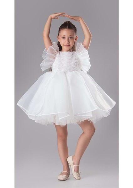 Maronia Kız Çocuk Prenses Model Abiye Elbise - M00746