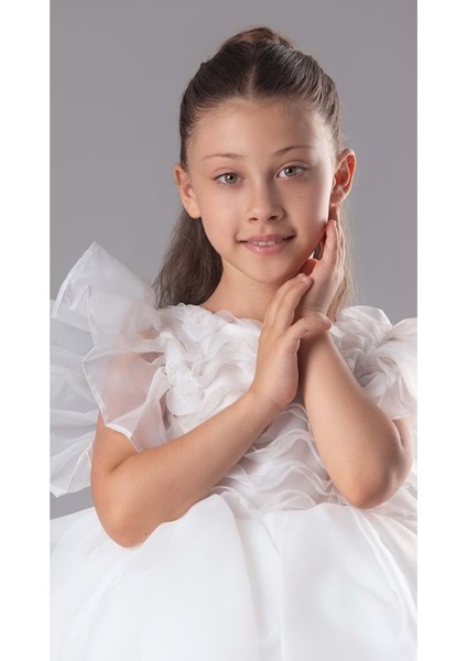 Maronia Kız Çocuk Prenses Model Abiye Elbise - M00746 fiyatları