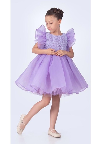 Maronia Kız Çocuk Prenses Model Abiye Elbise - M00746