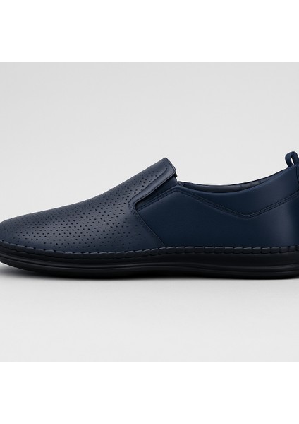 GR0371 Hakiki Deri Hafif Poli Taban Dikişli Aksesuarlı Delikli Günlük Espadril Tarz Erkek Ayakkabı fırsatları