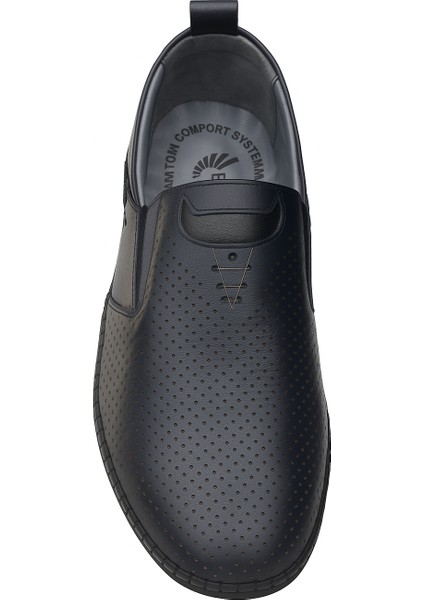 GR0371 Hakiki Deri Hafif Poli Taban Dikişli Aksesuarlı Delikli Günlük Espadril Tarz Erkek Ayakkabı indirimleri