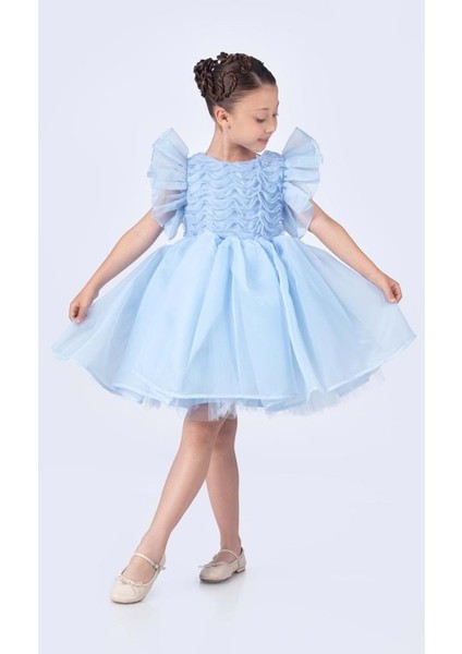 Maronia Kız Çocuk Prenses Model Abiye Elbise - M00746