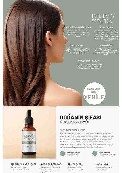 Akiri Karha Yağı - %100 Saf ve Doğal Cilt ve Saç Bakım Aromaterapi Yağı - Akira Karha Oil - 10 ml fırsatları