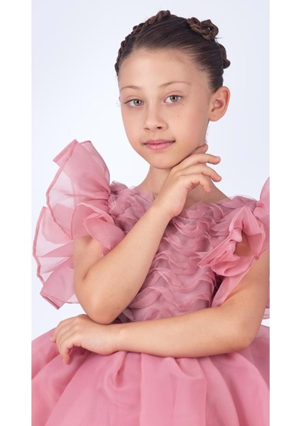 Maronia Kız Çocuk Prenses Model Abiye Elbise - M00746 fırsatları