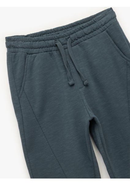 Pamuklu Ikili Iplik Şardonlu Cepli Jogger Eşofman Altı modelleri