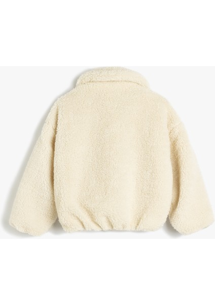 Yumuşak Dokulu Düğmeli Peluş Mont fiyatları