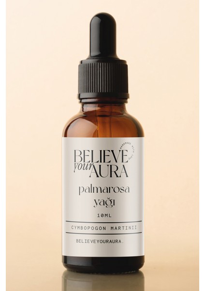 Palmarosa Yağı - %100 Saf ve Doğal Nemlendirici Yatıştırıcı Cilt ve Saç Bakım Yağı - 10 ml