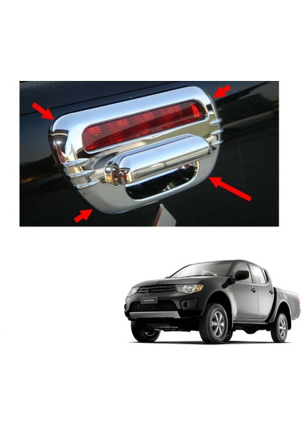 Mitsubishi L200 / Triton 2006-2014 Için Krom Bagaj Kapağı Bagaj Kapağı Kolu Kaplamaları Araç Stili Dış Aksesuarları (Yurt Dışından) fiyatları