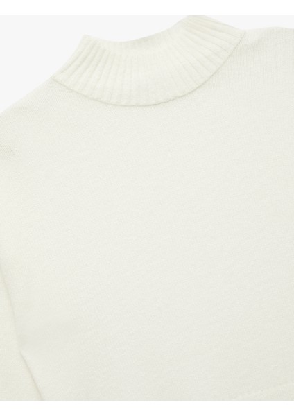 Dik Yaka Uzun Kollu Basic Triko Kazak indirimleri