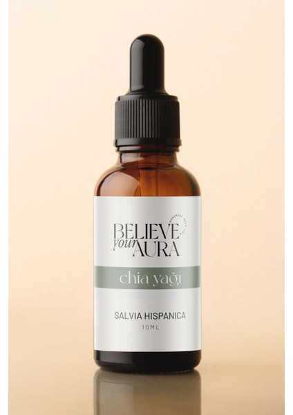 Chia Yağı - %100 Saf ve Doğal Omega 3 Nemlendirici ve Besleyici Cilt ve Saç Bakım Yağı - 10 ml