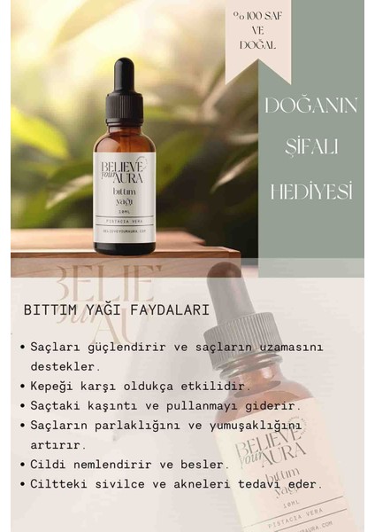 Bıttım (Menegiç) Yağı - %100 Saf ve Doğal Nemlendirici Dengeleyici Cilt ve Saç Bakım Yağı - 10 ml fırsatları