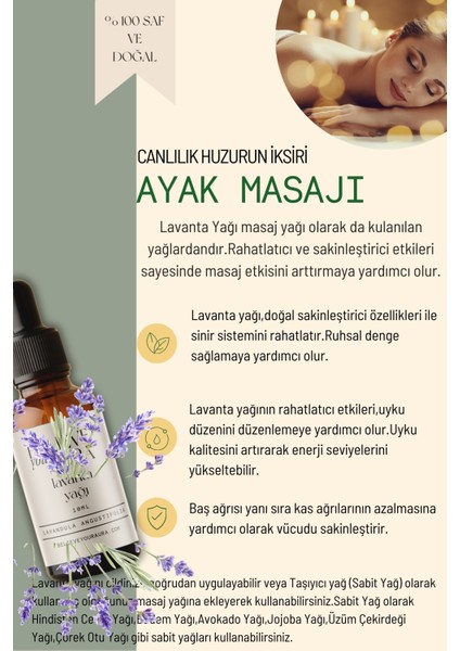Lavanta Yağı - %100 Saf ve Doğal Cilt ve Saç Bakım Yağı - Levander Oil - 10 ml modelleri