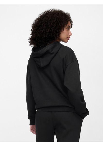 Kadın Siyah Gap Logo Fleece Sweatshirt fırsatları