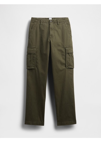 Erkek Haki GapFlex Straight Kargo Washwell™ Pantolon modelleri