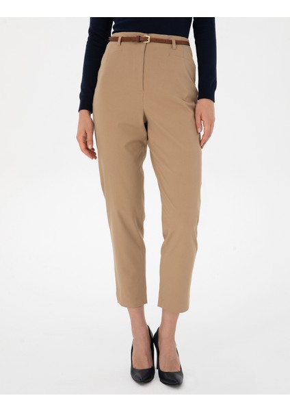 Kadın Bej Carrot Fit Kumaş Pantolon 50310114-VR011 fiyatları