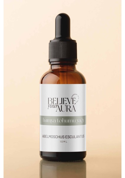 Bamya Tohumu Yağı - %100 Saf ve Doğal Nemlendirici ve Besleyici Cilt ve Saç Bakım Yağı - 10 ml