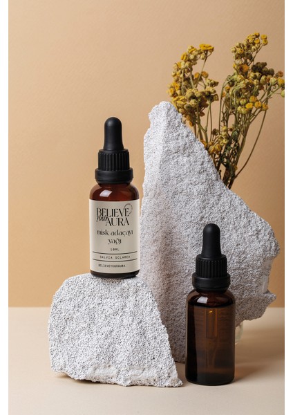 Misk Adaçayı Yağı - %100 Saf ve Doğal Cilt ve Saç Bakım Yağı - Clary Sage Oil - 10 ml