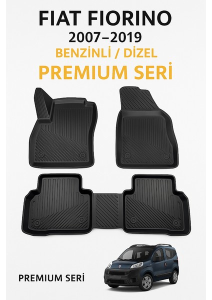 Fiat Fiorino 2007–2019 Benzinli / Dizel 3D Havuzlu Oto Paspas