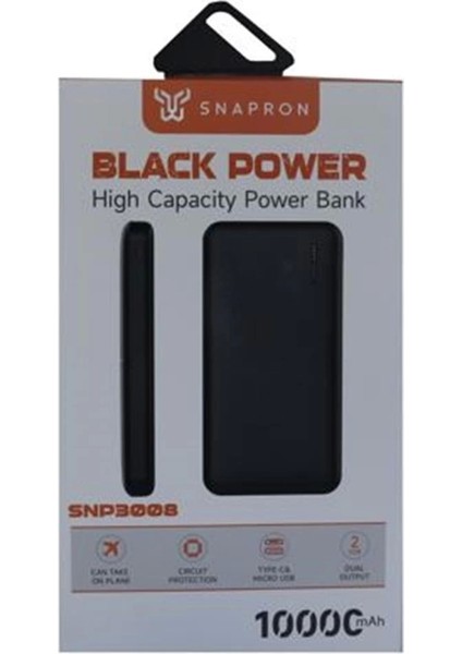 Snapmax SNP-3008 Beyaz 10.000 Mah Powerbank 2x USB Çıkışlı 1 Type-C ve 1 Micro Girişli fiyatları