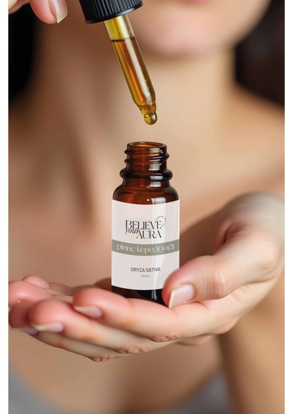 Pirinç Kepeği Yağı - %100 Saf ve Doğal Yatıştırıcı ve Dengeleyici Cilt ve Saç Bakım Yağı - 10 ml indirimleri