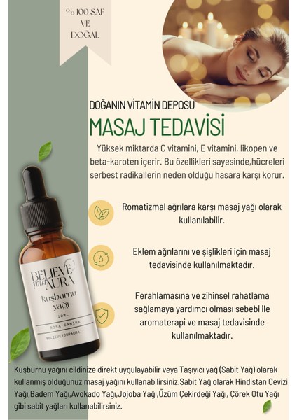 Kuşburnu Yağı Leke Karşıtı ve Aydınlatıcı - %100 Saf Cilt ve Saç Bakım Yağı - Rosehip Oil - 10 ml modelleri