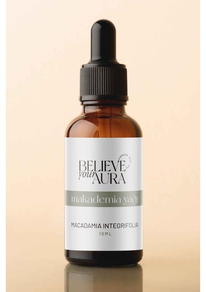 Macadamia Yağı - %100 Saf ve Doğal Nemlendirici ve Canlandırıcı Cilt ve Saç Bakım Yağı - 10 ml